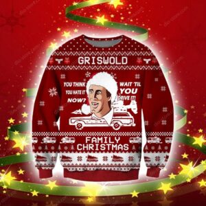 Griswold Family Christmas Knitting Pattern For Unisex Ugly Christmas Sweater