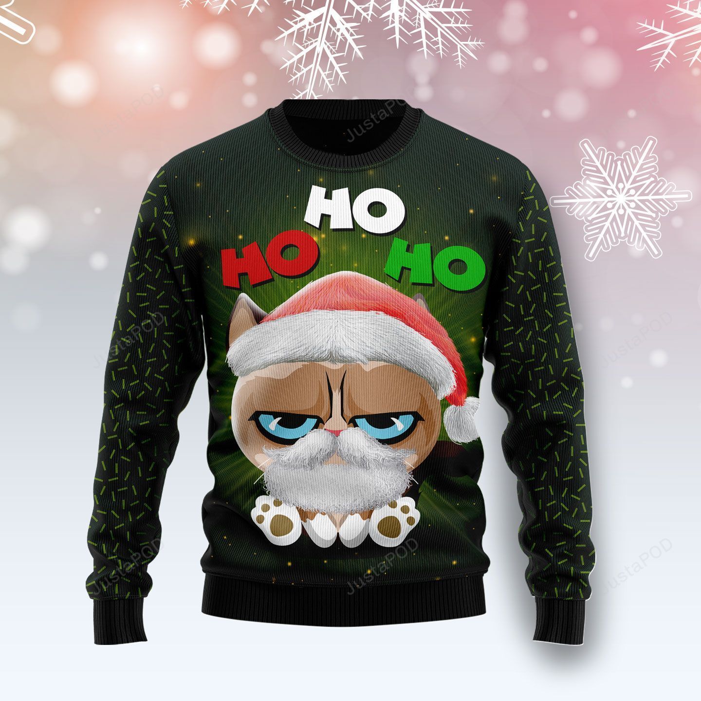Grumpy Cat Hohoho Ugly Christmas Sweater Grumpy Cat Hohoho Ugly Christmas Sweater