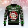 Grumpy Cat Jingle All The Way To Hell Ugly Christmas Sweater