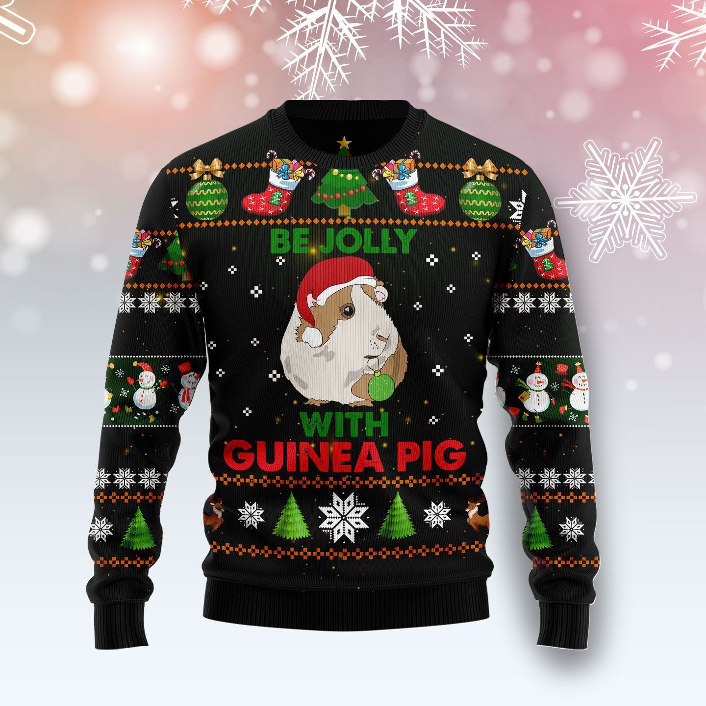 Guinea Pig Be Jolly Ugly Christmas Sweater Guinea Pig Be Jolly Ugly Christmas Sweater