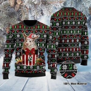Guinea Pig In The Gift Box Ugly Christmas Sweater