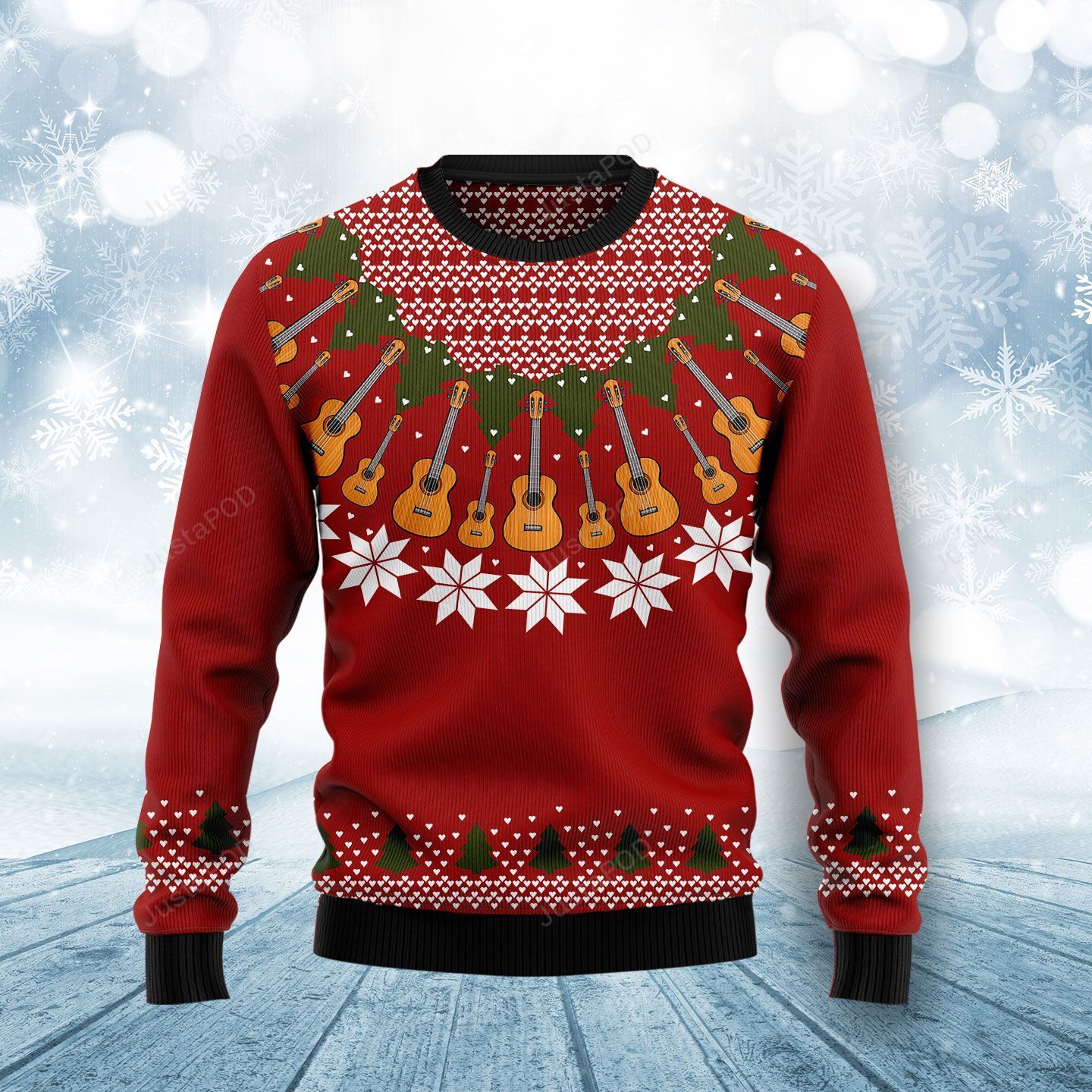 Guitar Lover For Christmas Ugly Christmas Sweater Guitar Lover For Christmas Ugly Christmas Sweater