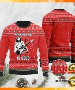 Guitar Man My Favorite Chord Is Gsus Ugly Christmas Sweater