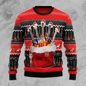Guitar Xmas Ugly Christmas Sweater