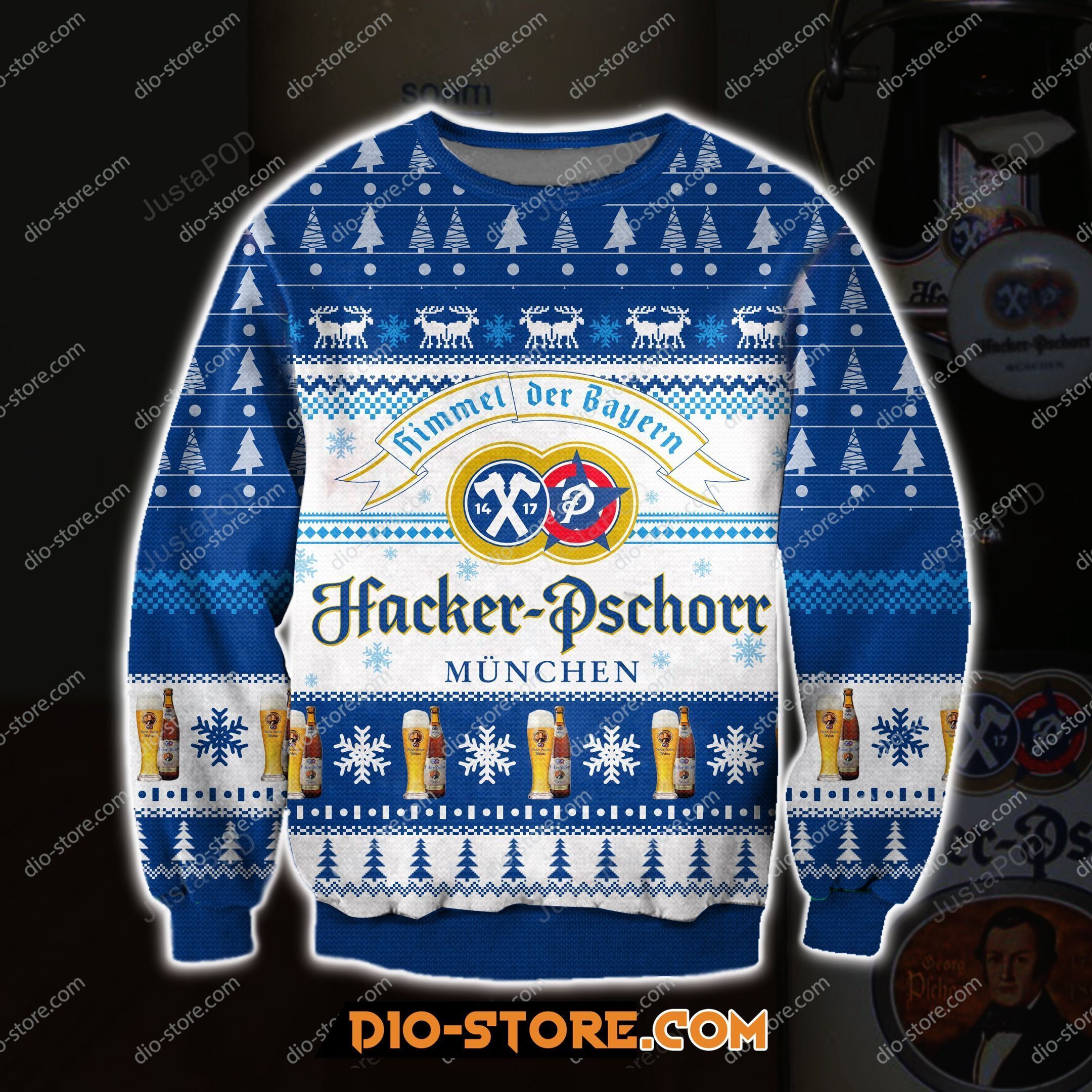 Hacker Pschorr Beer Ugly Sweater Hacker Pschorr Beer Ugly Sweater