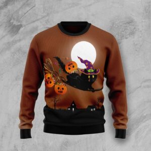 Halloween Black Cat Ugly Christmas Sweater