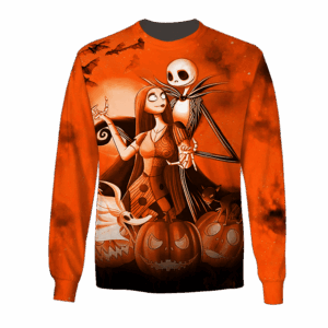 Halloween Jack Skellington And Sally Ugly Christmas Sweater