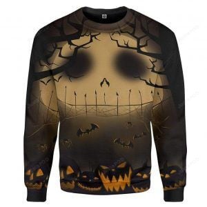 Halloween Night Pumpkin Ugly Christmas Sweater