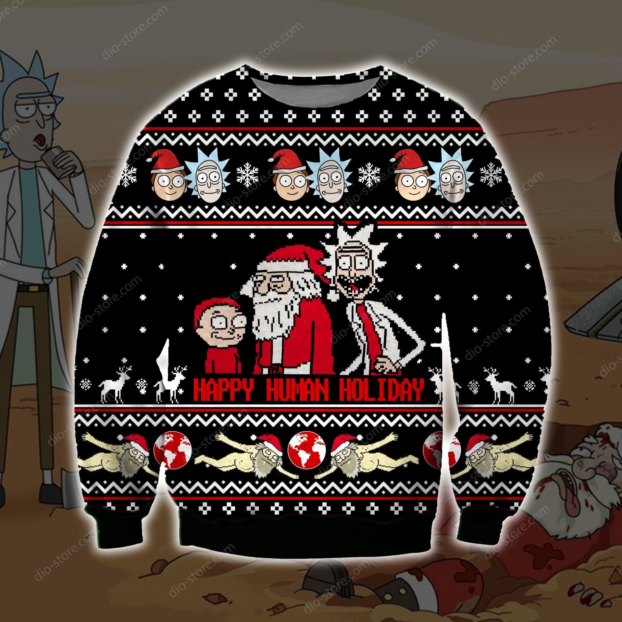 Happy Human Holiday Knitting Pattern For Unisex Ugly Christmas Sweater Happy Human Holiday Knitting Pattern For Unisex Ugly Christmas Sweater