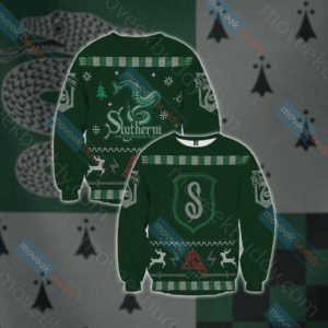 Harry Potter Cunning Like A Slytherin Winter Ugly Christmas Sweater
