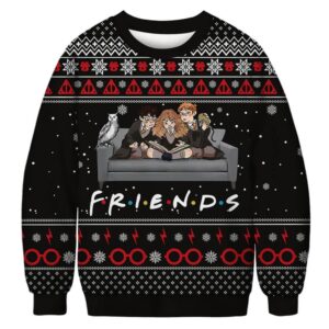 Harry Potter Friends For Unisex Ugly Christmas Sweater