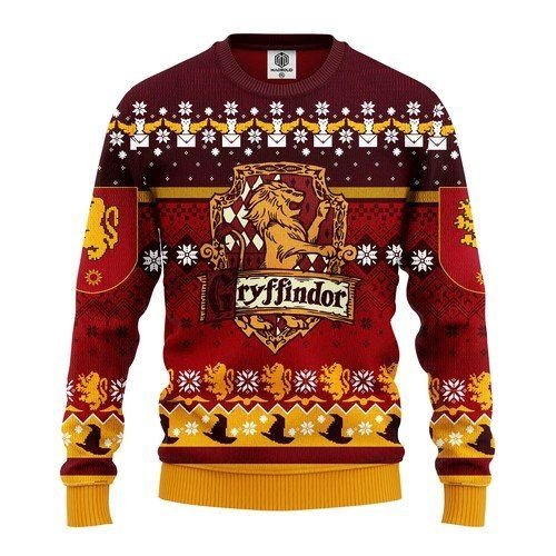Harry Potter Gryffindor For Unisex Ugly Christmas Sweater Harry Potter Gryffindor For Unisex Ugly Christmas Sweater
