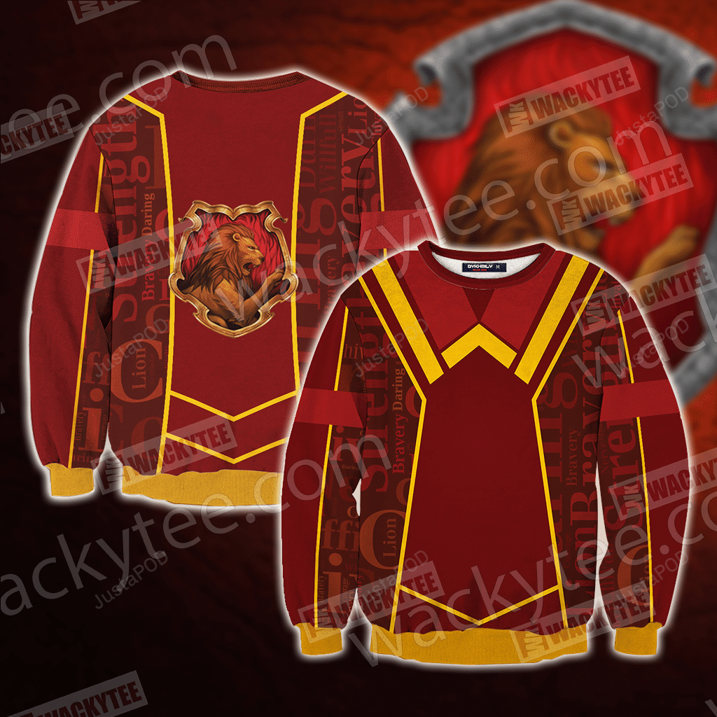 Harry Potter Gryffindor House New Lifestyle Ugly Sweater Harry Potter Gryffindor House New Lifestyle Ugly Sweater
