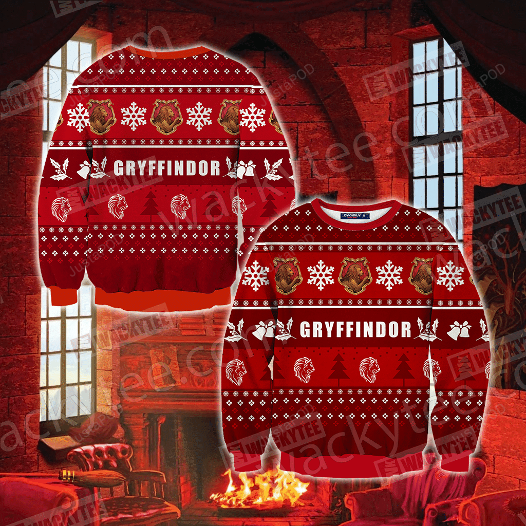 Harry Potter – Gryffindor House Ugly Christmas Sweater Harry Potter – Gryffindor House Ugly Christmas Sweater