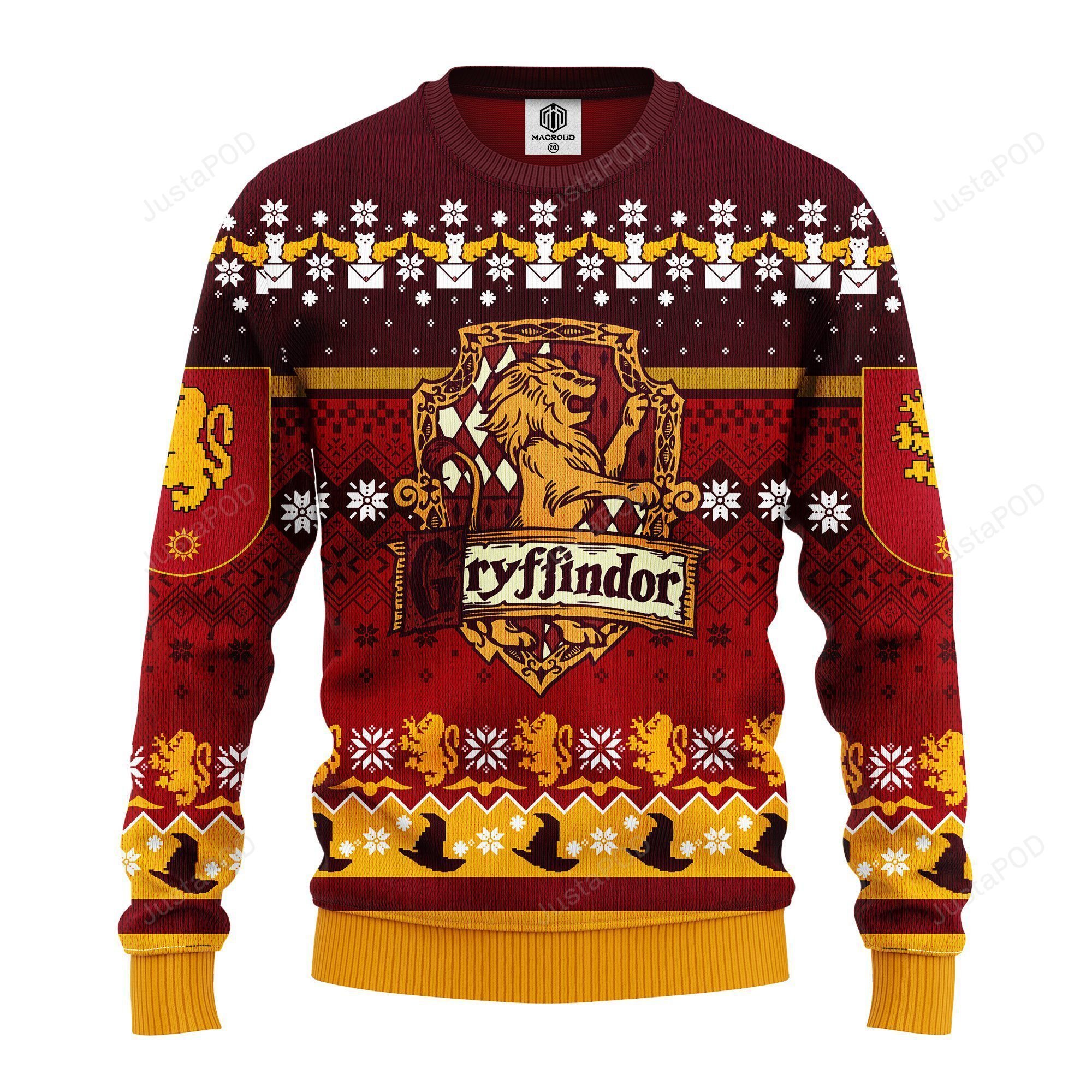 Harry Potter Gryffindor Xmas Ugly Christmas Sweater Harry Potter Gryffindor Xmas Ugly Christmas Sweater
