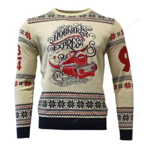 Harry Potter Hogwarts Express Knitted Ugly Sweater