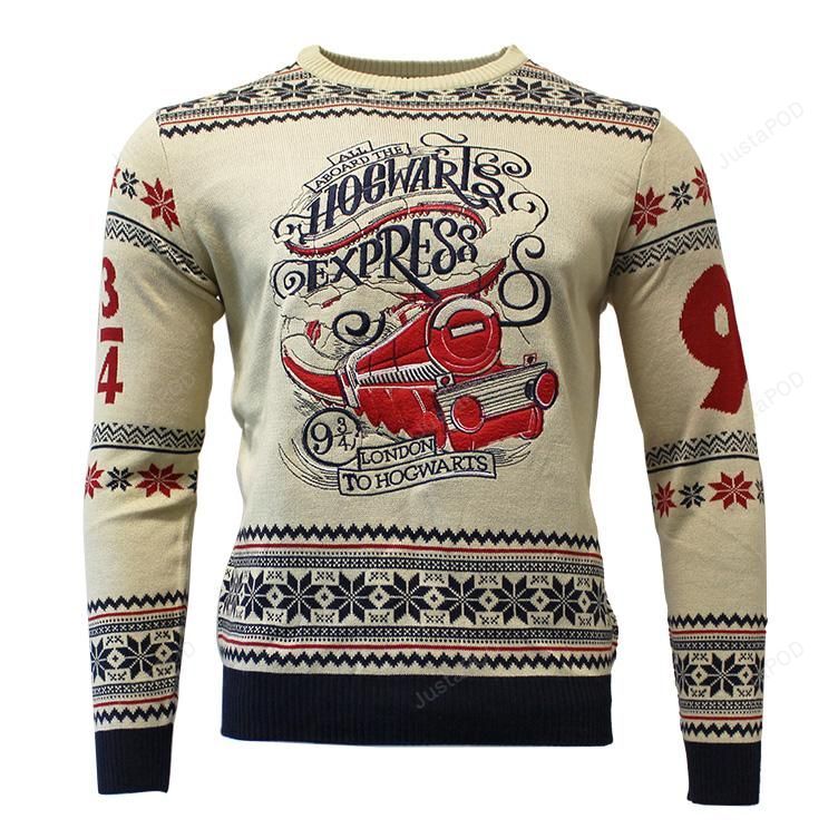 Harry Potter Hogwarts Express Knitted Ugly Sweater Harry Potter Hogwarts Express Knitted Ugly Sweater