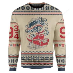 Harry Potter Hogwarts Express Ugly Christmas Sweater