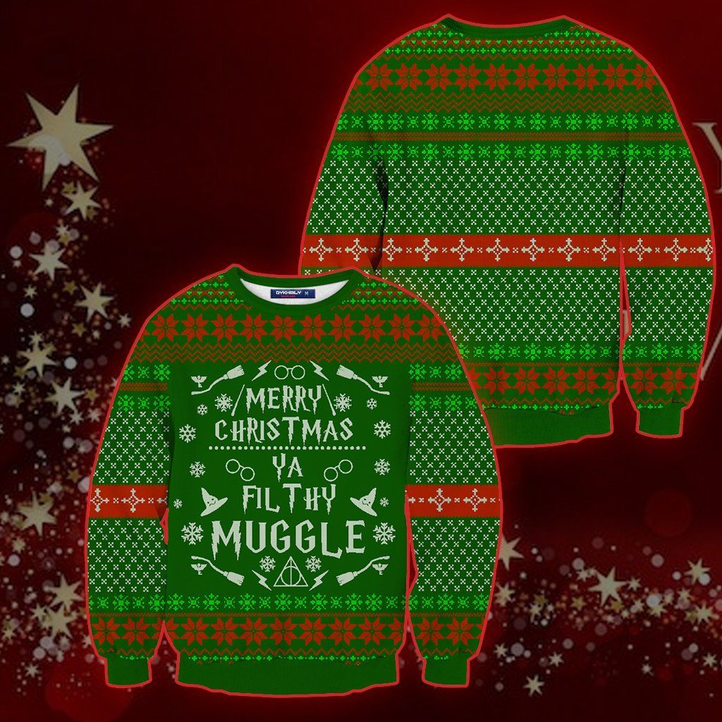 Harry Potter Merry Christmas Ugly Christmas Sweater Harry Potter Merry Christmas Ugly Christmas Sweater