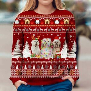 Havanese Dog Ugly Christmas Sweater