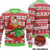 Hawaiian Santa Surfing Ugly Christmas Sweater