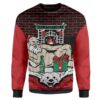 Heater Nude Santa Claus Present Wine For Unisex Ugly Christmas Sweater
