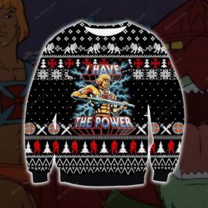 HE-MAN KNITTING PATTERN UGLY CHRISTMAS SWEATER