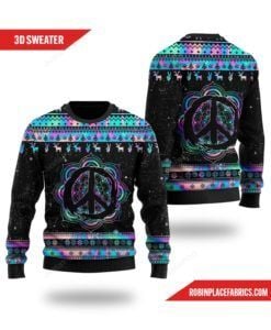 Hippie Holographic Ugly Sweater