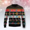 Hippie Peace Sign Christmas Ugly Sweater