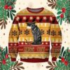 Hiss Off Cat Ugly Christmas Sweater