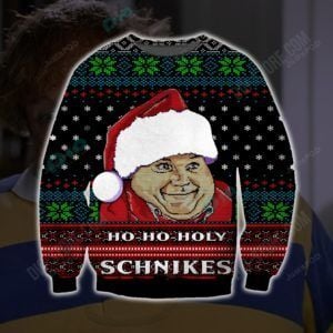 Ho Ho Holy Schnikes Knitting Ugly Christmas Sweater
