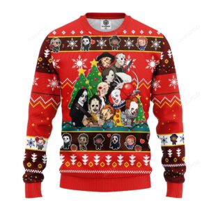 Horror Friends Ugly Christmas Sweater