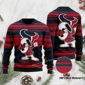 Houston Texans D Full Printed Sweater Shirt For Football Fan NFL Jersey Ugly Christmas Sweater