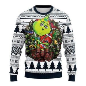 Houston Texans Grinch Hug Ugly Christmas Sweater