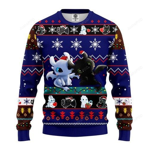 How To Train Your Dragon Toothless Love Christmas For Dragon Lovers Ugly Christmas Sweater How To Train Your Dragon Toothless Love Christmas For Dragon Lovers Ugly Christmas Sweater