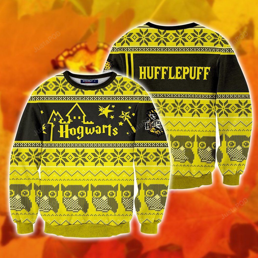 Hufflepuff Harry Potter Ugly Christmas Sweater Hufflepuff Harry Potter Ugly Christmas Sweater