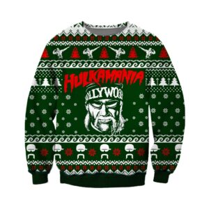 HULKAMANIA KNITTING PATTERN UGLY CHRISTMAS SWEATER