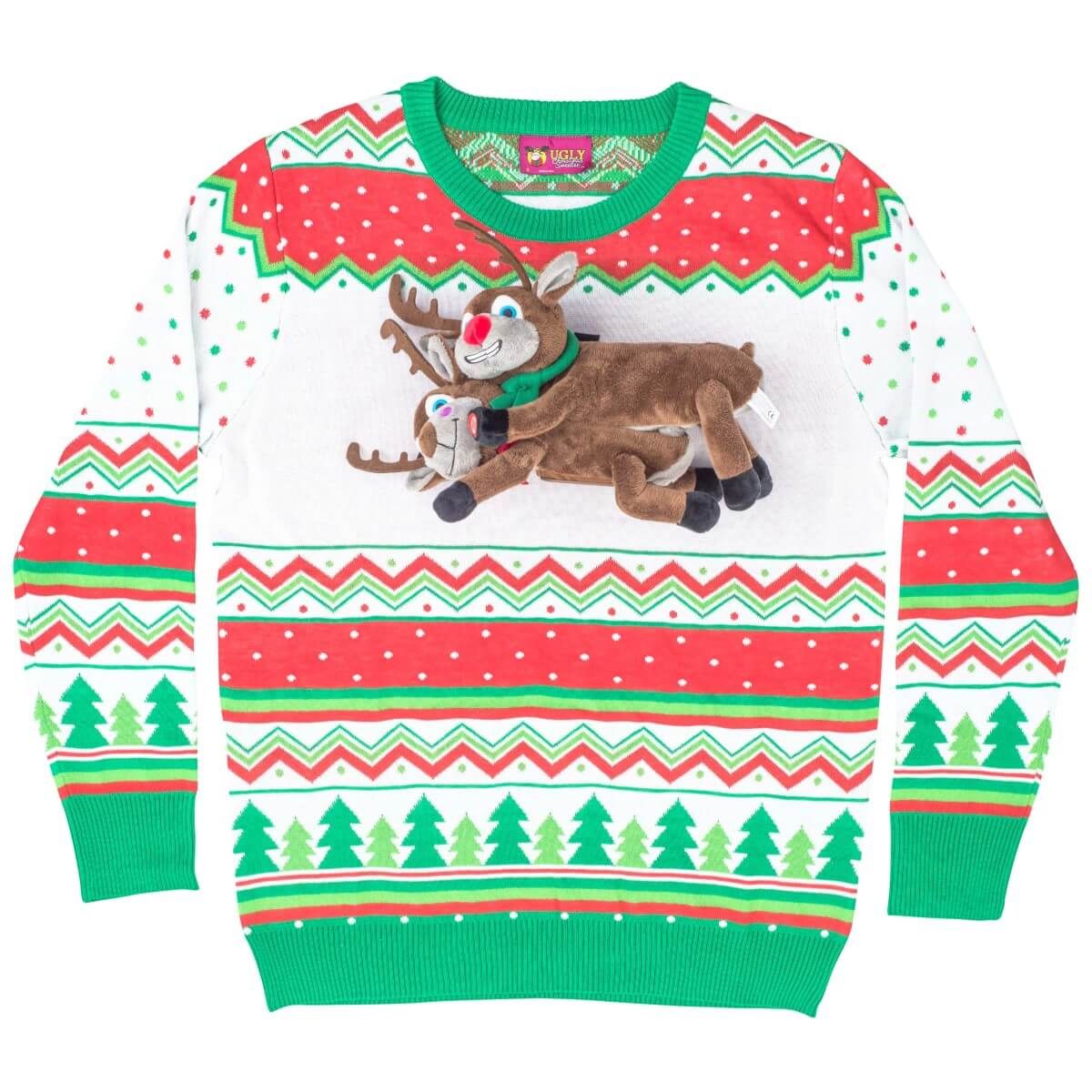 Humping Reindeer Ugly Christmas Sweater Humping Reindeer Ugly Christmas Sweater