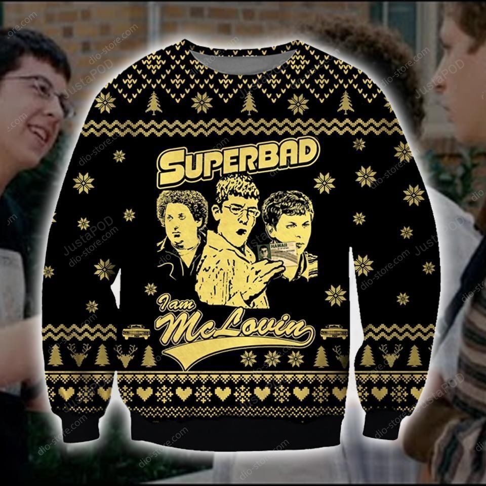 I Am Mclovin Superbad Knitting Pattern 3d Print Ugly Sweater I Am Mclovin Superbad Knitting Pattern 3d Print Ugly Sweater