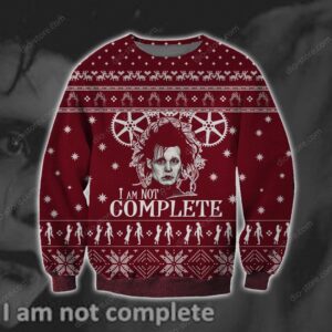 I Am Not Complete Knitting Pattern For Unisex Ugly Christmas Sweater