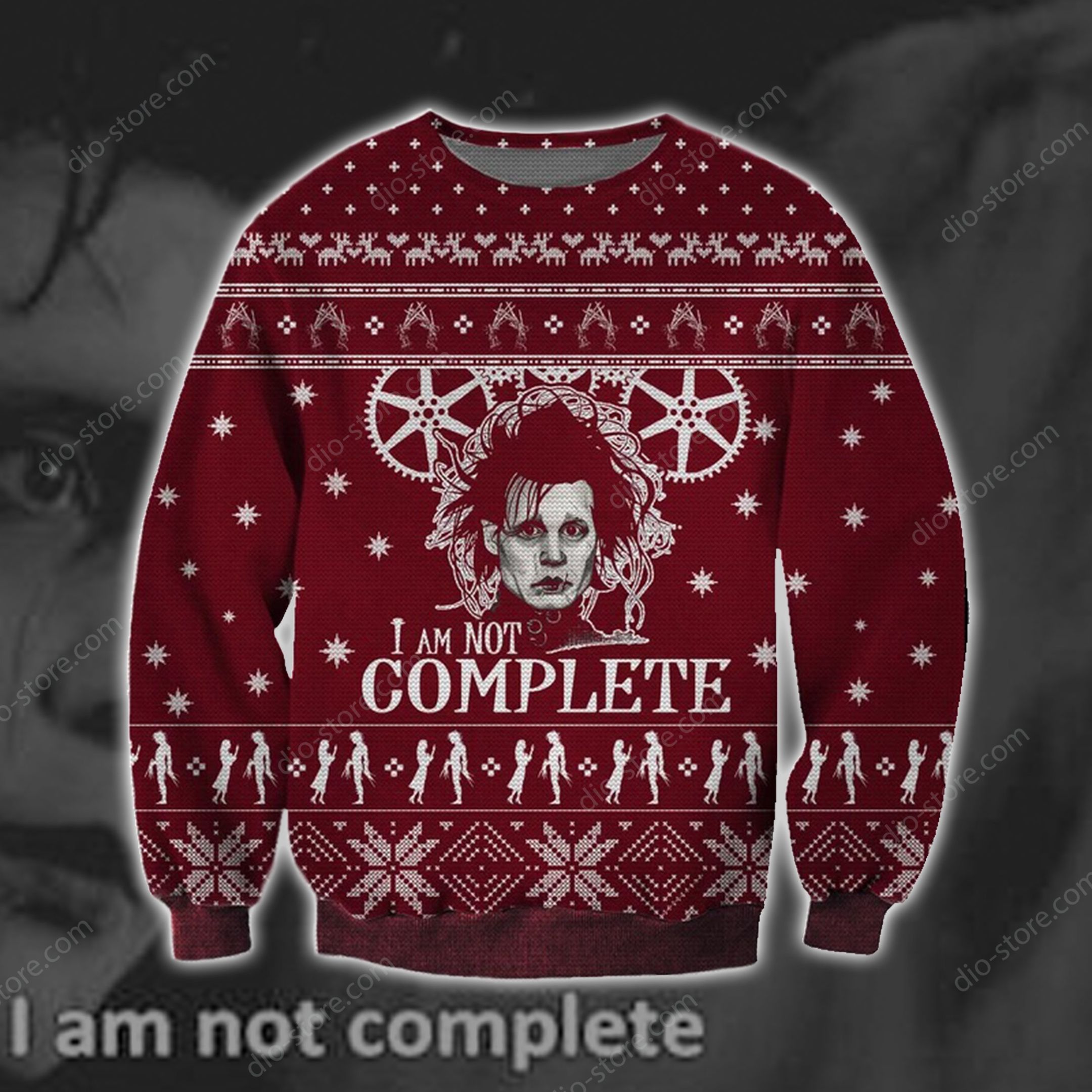 I Am Not Complete Knitting Pattern For Unisex Ugly Christmas Sweater I Am Not Complete Knitting Pattern For Unisex Ugly Christmas Sweater