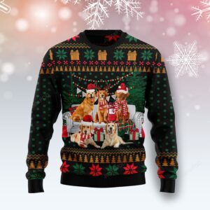 I Am Ready For Christmas Golden Retriever Christmas Ugly Sweater