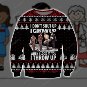 I Grow Up Knitting Pattern 3d Print Ugly Sweater