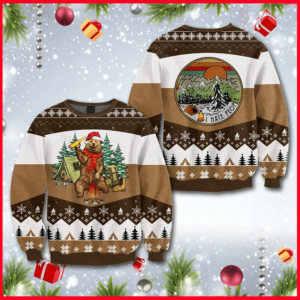 I Hate People Bear Beer Ugly Christmas Sweater