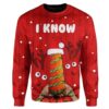 I Know Reindeer Carrot For Unisex Ugly Christmas Sweater