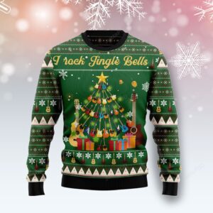 I Rock Jingle Bells Christmas Ugly Sweater