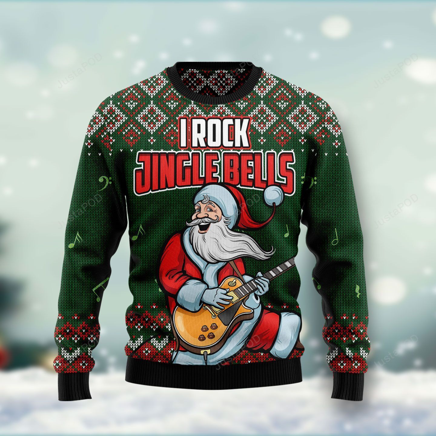 I Rock Jingle Bells Ugly Christmas Sweater I Rock Jingle Bells Ugly Christmas Sweater