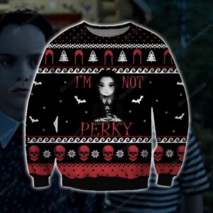 I’m Not Perky Knitting Pattern For Unisex Ugly Christmas Sweater