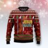 In Jesus Name Play Violin Ugly Christmas Sweater