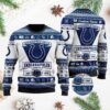 Indianapolis Colts Football Team Logo Custom Name Personalized Ugly Christmas Sweater